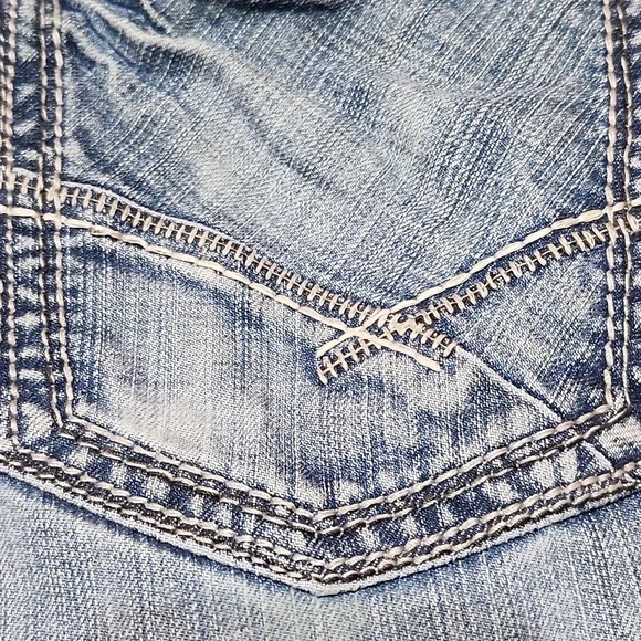 BKE SETH EMBROIDERED BOOT-LEG DENIM JEAN SIZE 42 - Picture 3 of 15